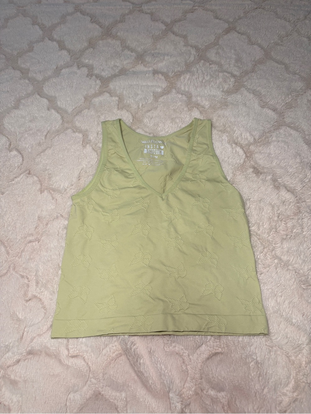 Green V-Neck Tank Top